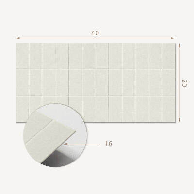 Panel na ścianę Prostokątne płytki w siatce