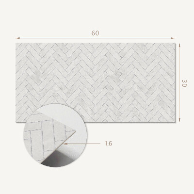 Panel na ścianę Wzór w jodełkę 3D