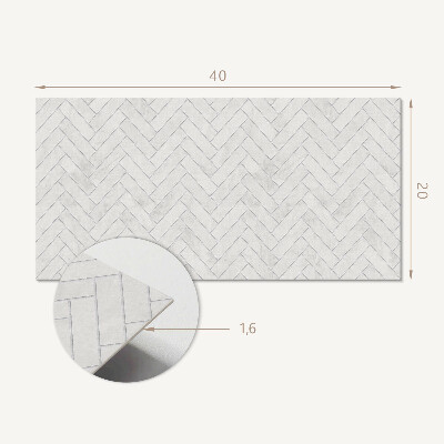 Panel na ścianę Wzór w jodełkę 3D