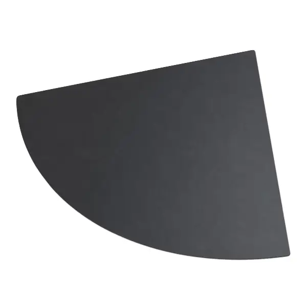 Metalowa mata ochronna pod grill w kształcie ćwierć koła o wymiarach 100x100 cm