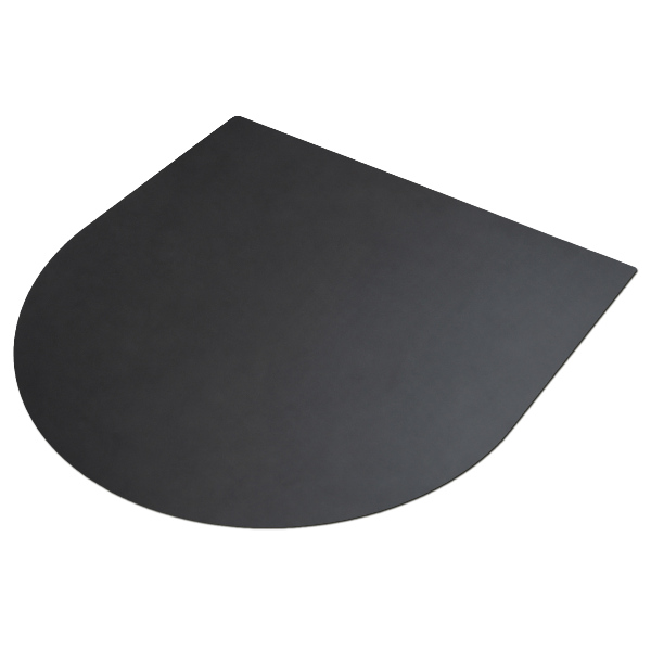Metalowa mata ochronna pod grill Półowalna 80x90 cm
