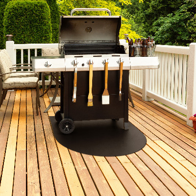 Podstawka pod grill W kształcie półowalu 80x70 cm