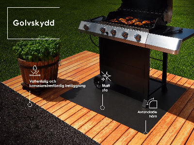 Podstawka pod grill W kształcie półowalu 80x70 cm
