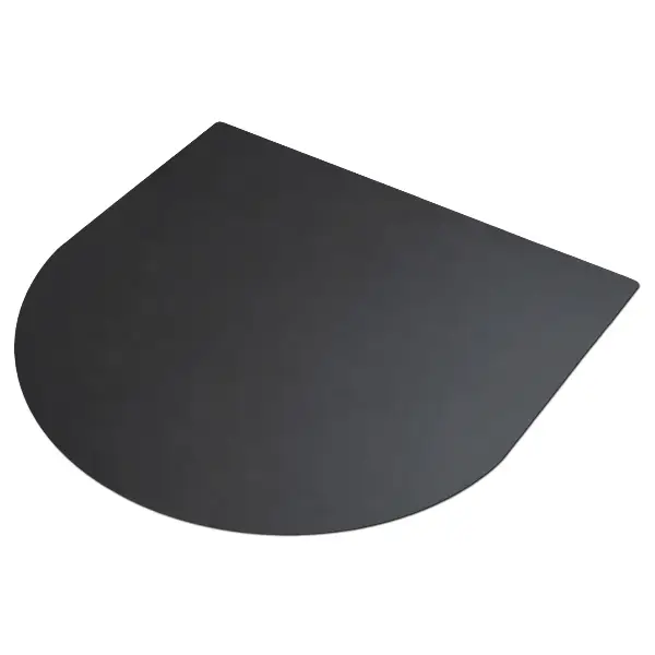 Stalowa mata pod grill w kształcie połówki owalu 100x100 cm