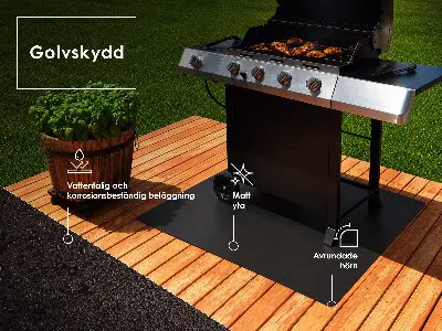 Prostokątna podstawka pod grill 100x70 cm