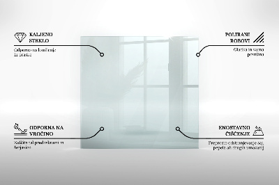 Podkładka pod kominek transparentna prostokątna