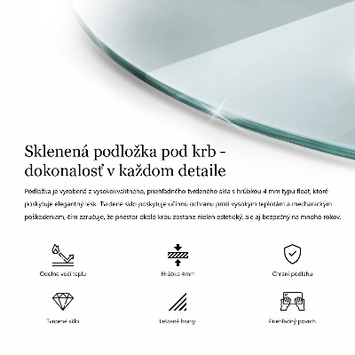 Szkło pod kominek transparentne w nieregularnym kształcie