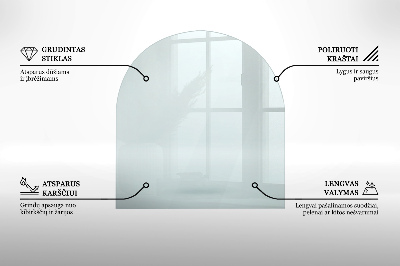 Szkło pod kominek transparentne w nieregularnym kształcie