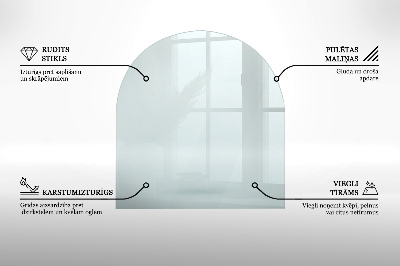 Szkło pod kominek transparentne w nieregularnym kształcie