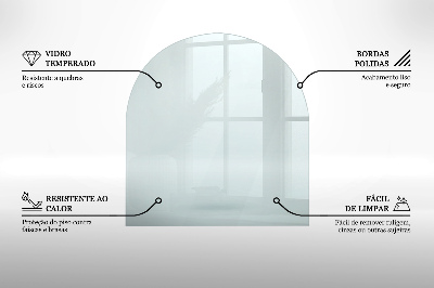 Szkło pod kominek transparentne w nieregularnym kształcie