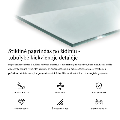 Szkło hartowane pod kominek sześciokątne transparentne