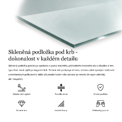 Szkło hartowane pod kominek sześciokątne transparentne