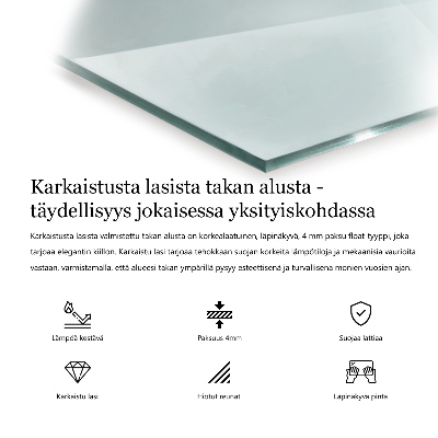 Szkło hartowane pod kominek sześciokątne transparentne