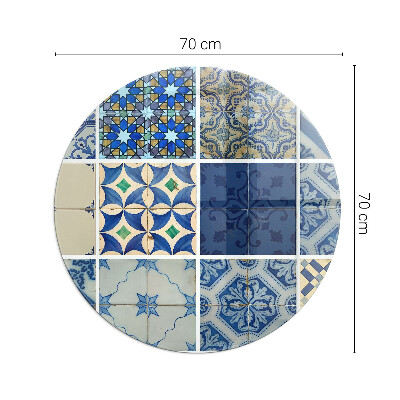 Szyba pod kominek Wzory ceramicznych płytek