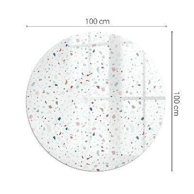 Szkło pod kominek Wzór z drobnymi kształtami