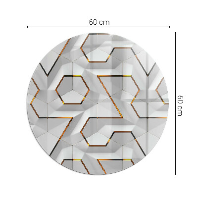 Szyba pod kominek Geometryczny wzór 3D