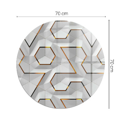 Szyba pod kominek Geometryczny wzór 3D