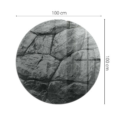 Szyba pod kominek Naturalny kamienny wzór