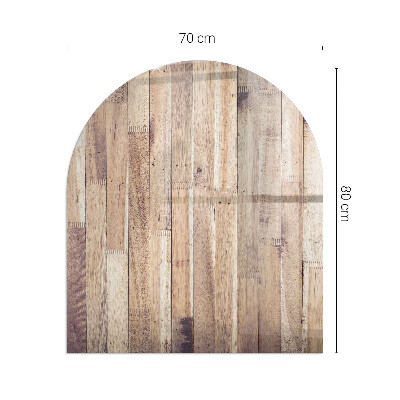 Szyba pod kozę półowalna Geometria drewniana w stylu