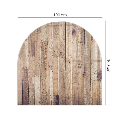 Szyba pod kozę półowalna Geometria drewniana w stylu