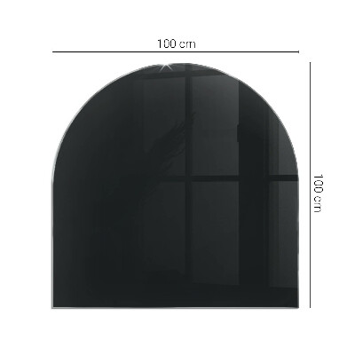 Podstawka pod kominek półowalna Kolor Ciemny grafitowy