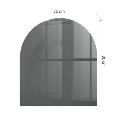Panel kominkowy półowalny Kolor Szaro-brązowy