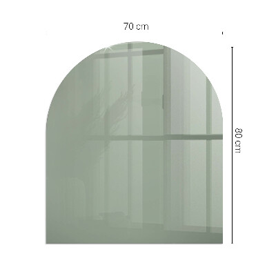 Panel kominkowy półowalny Kolor szaro-zielony