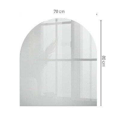 Panel kominkowy półowalny Kolor Szary