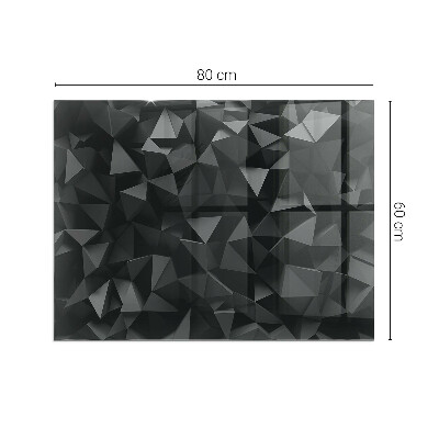 Podkładka pod kominek Trójwymiarowy wzór geometryczny