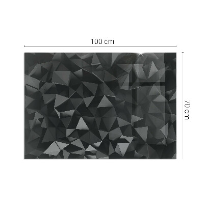 Podkładka pod kominek Trójwymiarowy wzór geometryczny