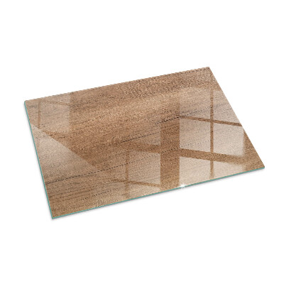 Szyba hartowana pod kominek Drewno w naturalnym stylu