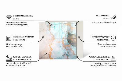 Szyba hartowana pod kominek Design kamiennego wykończenia