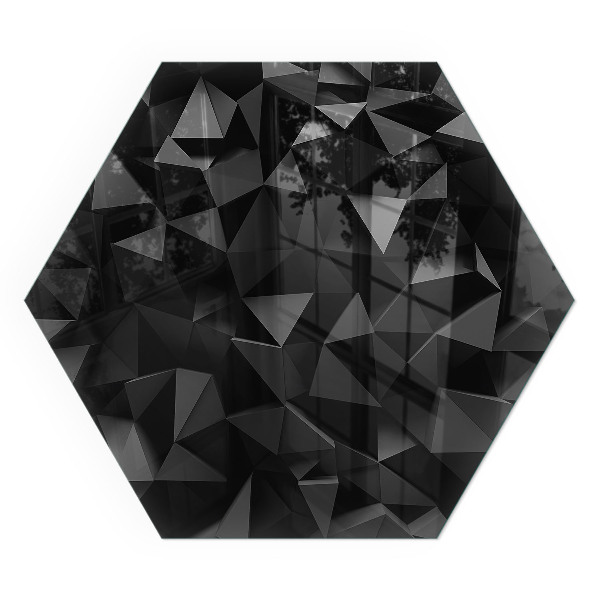 Szkło hartowane pod piec kominkowy Trójwymiarowy wzór geometryczny