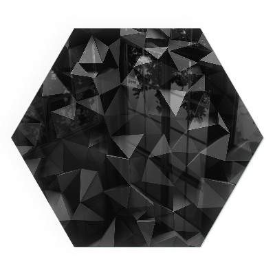 Szkło hartowane pod piec kominkowy Trójwymiarowy wzór geometryczny