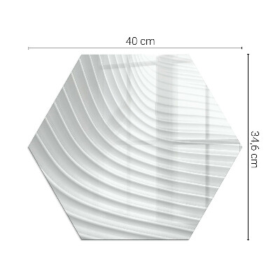 Płyta pod piec sześciokątna Fale finezyjnych wzorów