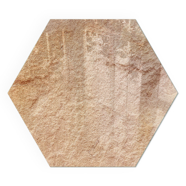 Płyta pod piec sześciokątna Motyw autentycznego kamienia