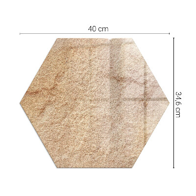 Płyta pod piec sześciokątna Motyw autentycznego kamienia