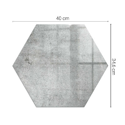 Płyta pod piec sześciokątna Motyw surowego betonu