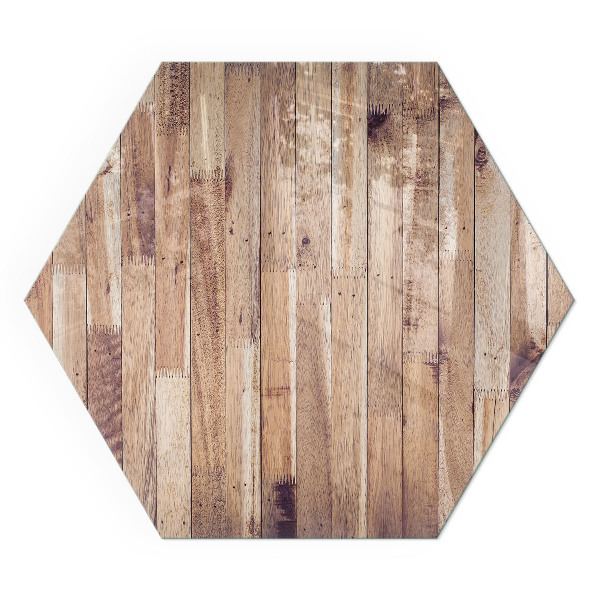 Płyta pod piec sześciokątna Wzór deski w harmonijnym układzie