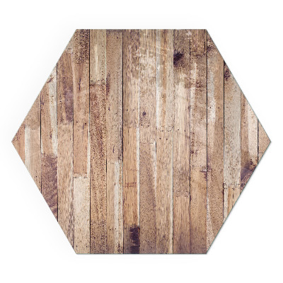 Płyta pod piec sześciokątna Wzór deski w harmonijnym układzie