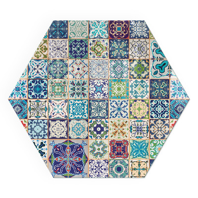 Szkło hartowane pod piec kominkowy Mozaika w różnorodnych kształtach