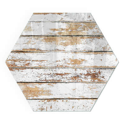 Szkło hartowane pod piec kominkowy Zniszczony wzór drewnianej powierzchni