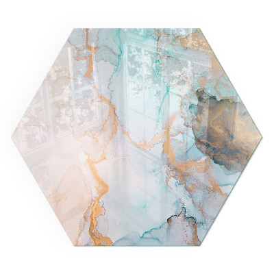 Szkło hartowane pod piec kominkowy Abstrakcyjne fale kolorów