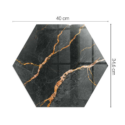 Szkło hartowane pod piec kominkowy Klasyczny marmur z finezyjnymi żyłkami