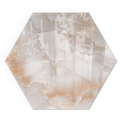 Płyta pod piec sześciokątna Wzór naturalnego kamienia