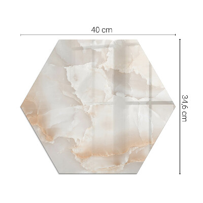 Płyta pod piec sześciokątna Wzór naturalnego kamienia