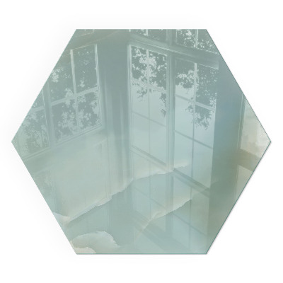 Szkło hartowane pod piec kominkowy Elegancki marmurowy motyw