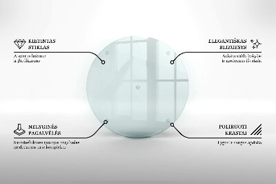 Okrągła podstawka pod znicz szklana transparentna