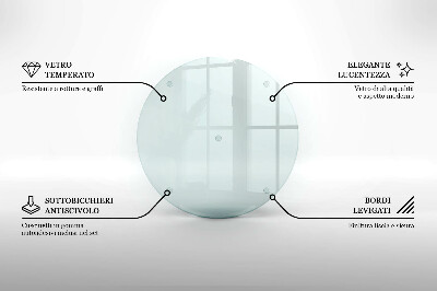 Okrągła podstawka pod znicz szklana transparentna