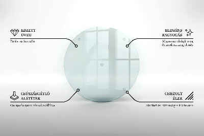 Okrągła podstawka pod znicz szklana transparentna